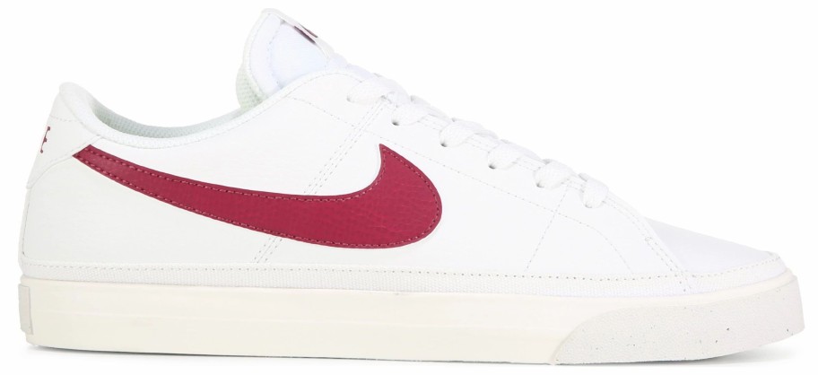 * Nike Women'S Court Legacy Leather Sneaker Summit White/Rosewood Women