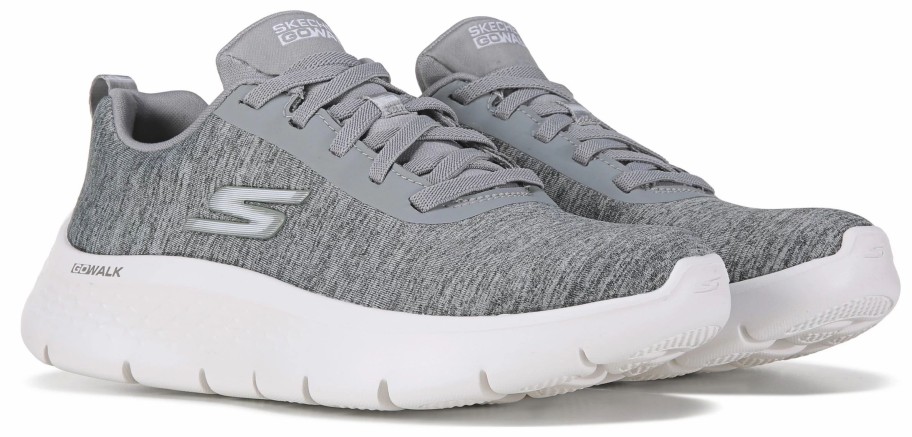 * Women'S Go Walk Flex Dazzling Smile Wide Sneaker Grey Women