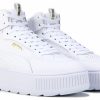 * Puma Women'S Karmen Rebelle Mid Court Shoe White/White Women