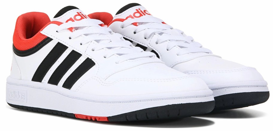 * Kids' Hoops 3 Low Sneaker Little/Big Kid White/Black/Red Boys