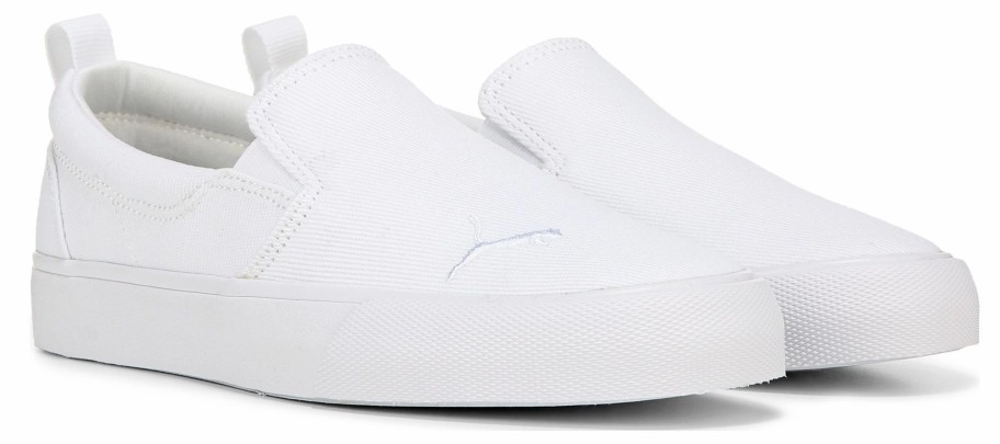 * Puma Women'S Bari Slip On Sneaker White/Silver Women