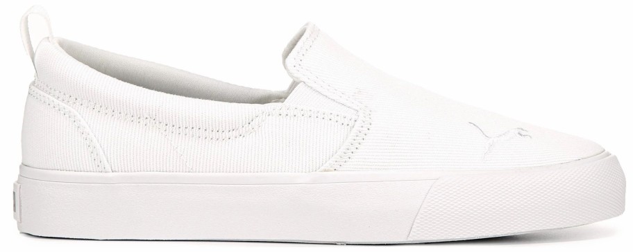 * Puma Women'S Bari Slip On Sneaker White/Silver Women