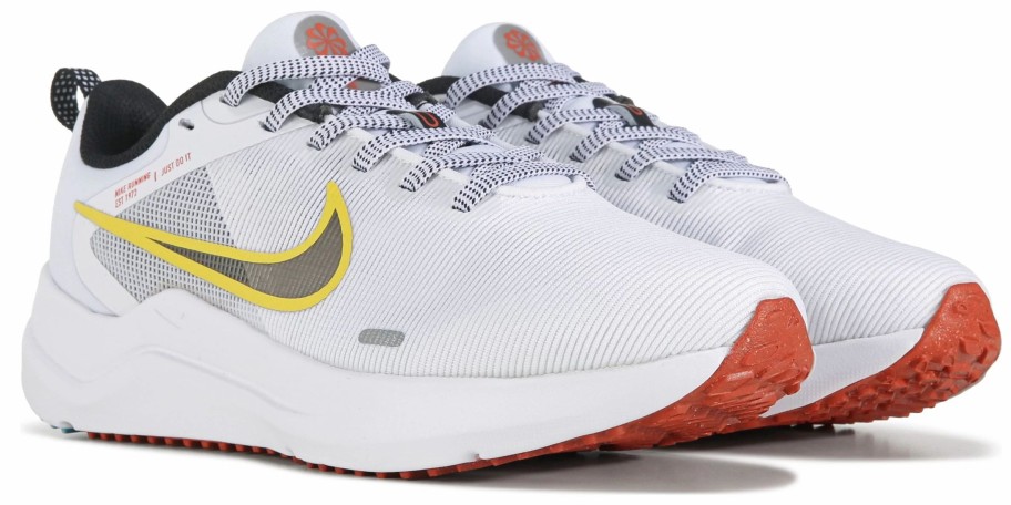 * Nike Women'S Downshifter 12 Running Shoe White/Black/Yellow/Red Women