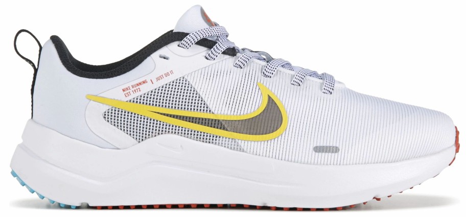 * Nike Women'S Downshifter 12 Running Shoe White/Black/Yellow/Red Women