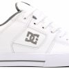 * Dc Men'S Pure High Top Skate Shoe White/Battleship Men