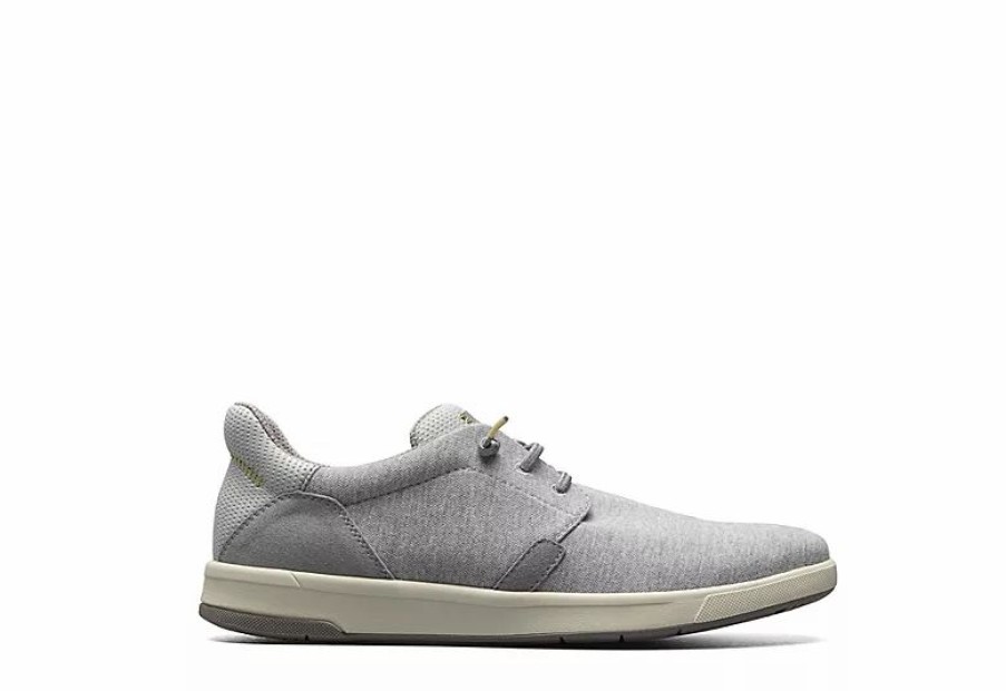 * Florsheim Mens Crossover Canvas Plain Toe Slip On Sneaker Grey Men