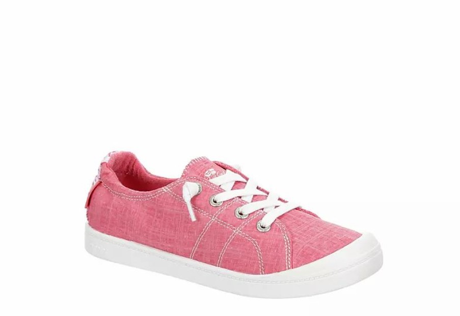 * Roxy Womens Bayshore Plus Slip On Sneaker Pink Women