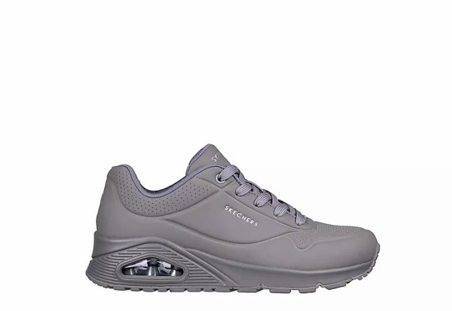 * Skechers Womens Uno Sneaker Grey Women