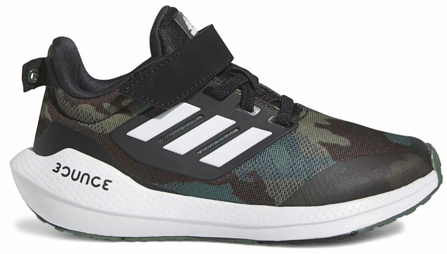 * Kids' Eq21 Run 2.0 Sneaker Little Kid Black/White/Green Boy