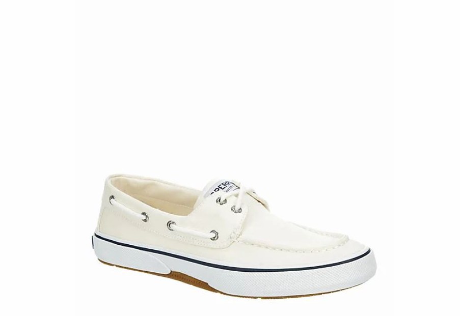 * Sperry Mens Halyard 2-Eye Sneaker Off White Men