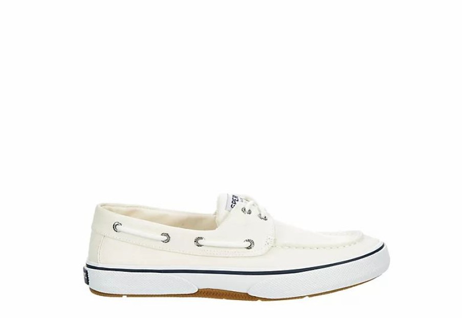 * Sperry Mens Halyard 2-Eye Sneaker Off White Men