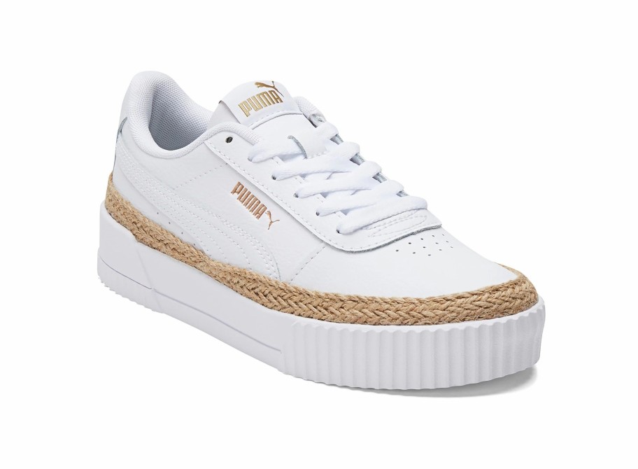 * Puma Women'S Carina Espradrille Fashion Sneaker White/Gold Women