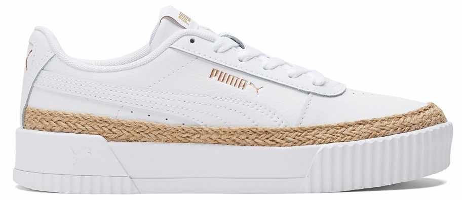 * Puma Women'S Carina Espradrille Fashion Sneaker White/Gold Women