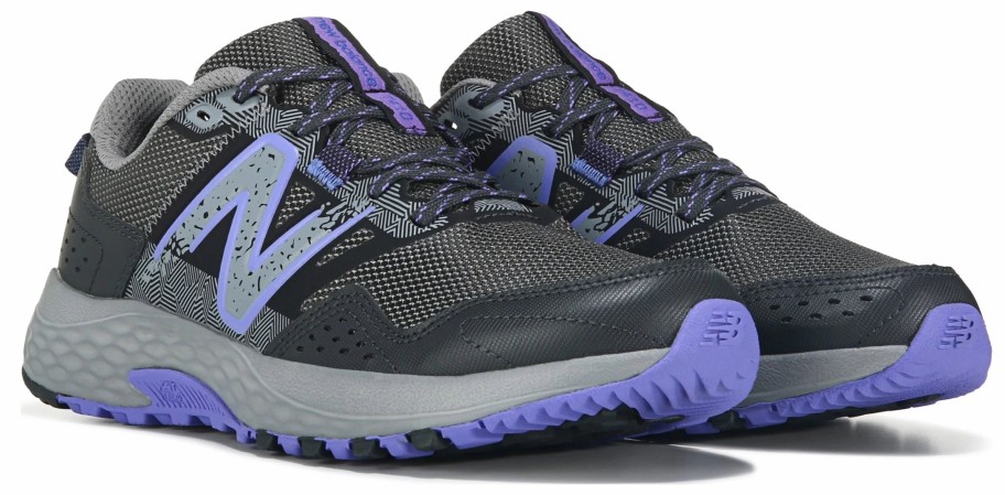 * &New Women'S 410 V8 Medium/Wide Trail Running Shoe Shadow Grey/Purple Wide Women