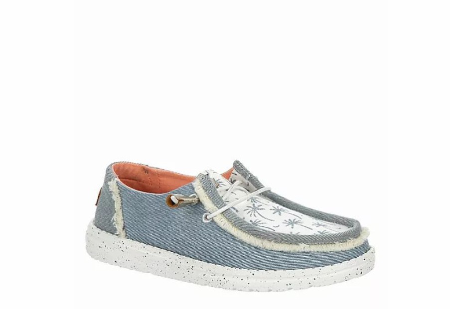 * Heydude Womens Wendy Slip On Sneaker Light Blue Women