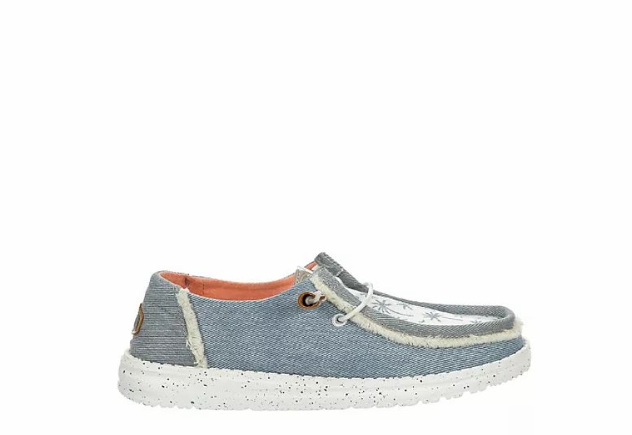 * Heydude Womens Wendy Slip On Sneaker Light Blue Women