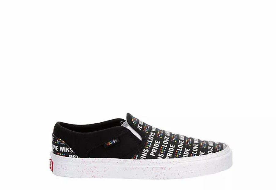 * Vans Womens Asher Slip On Sneaker Black Women