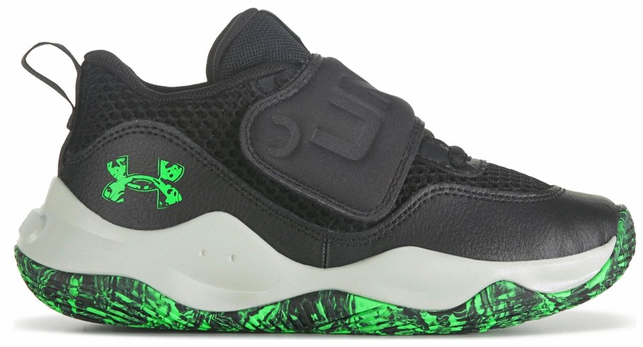 * Kids' Zone 2 Basketball Shoe Little Kid Black/Green Boys