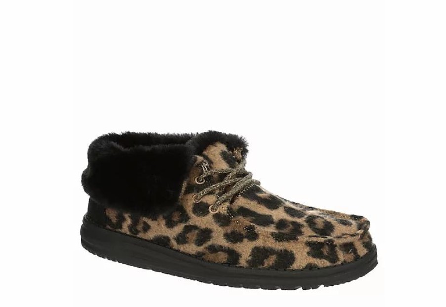 * Heydude Womens Britt Slip On Sneaker Leopard Women