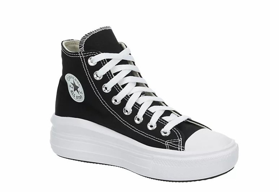 * Converse Womens Chuck Taylor All Star Move High Top Sneaker Black Women