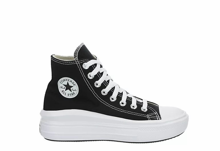 * Converse Womens Chuck Taylor All Star Move High Top Sneaker Black Women