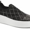 * Women'S Big Spender Platform Slip On Sneaker Black Synthetic Women