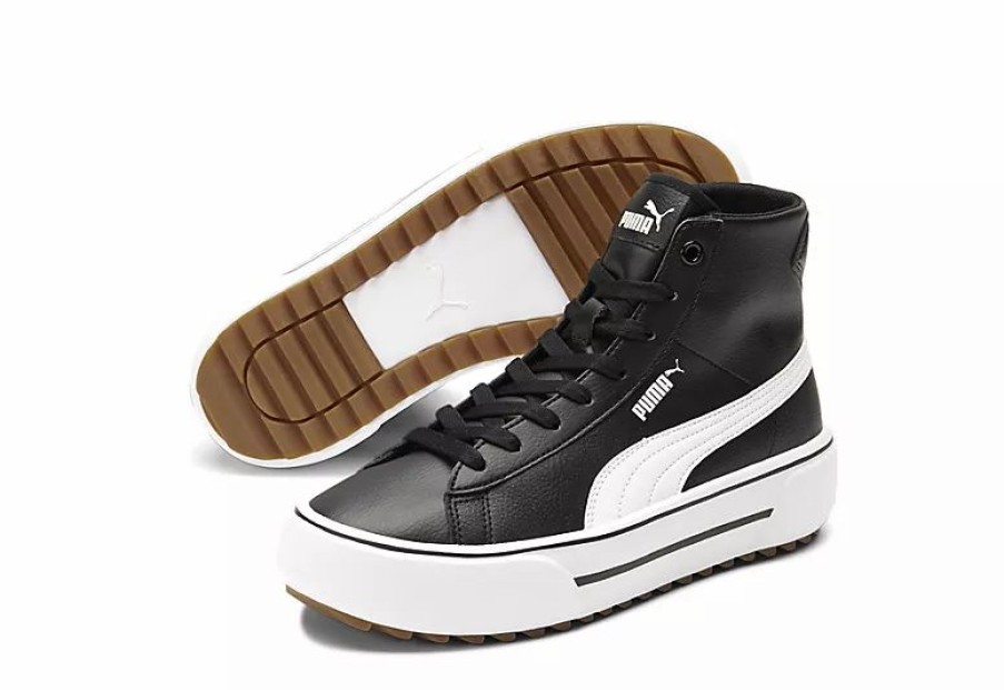 * Puma Womens Kaia High Top Platform Sneaker Black Women