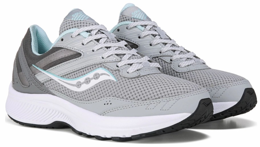 * Women'S Cohesion 15 Plush Medium/Wide Running Shoe Grey/White/Mint Women