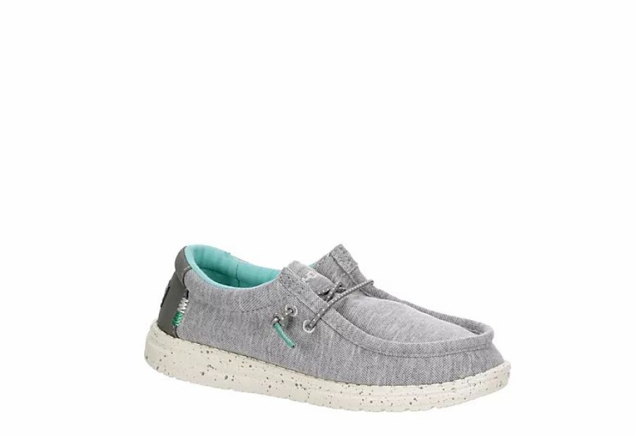 * Heydude Boys Wally Youth Slip On Sneaker Grey Boys