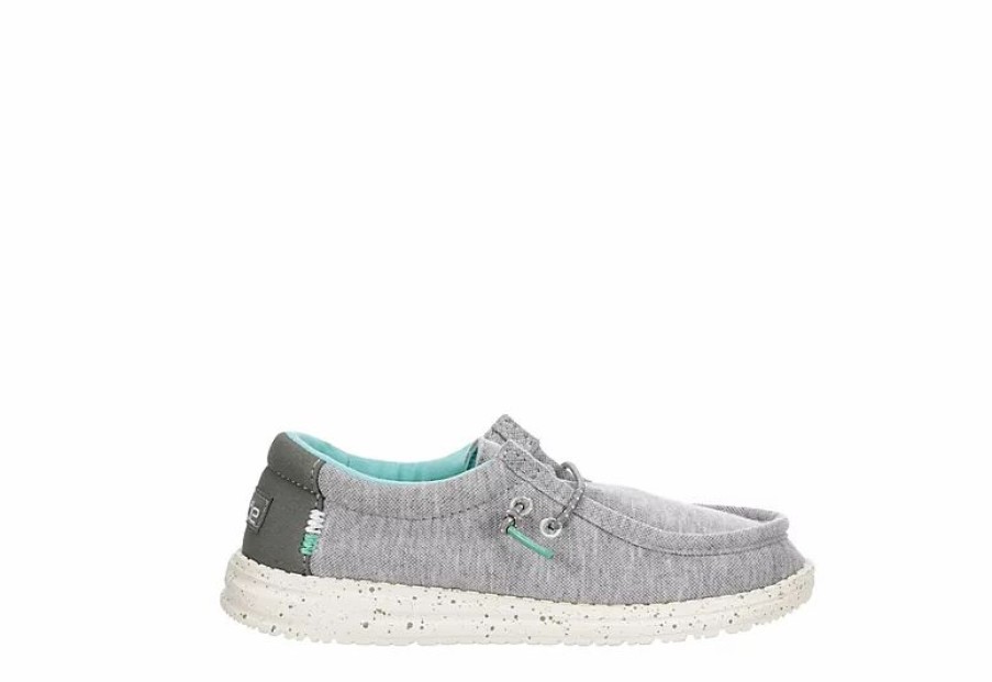 * Heydude Boys Wally Youth Slip On Sneaker Grey Boys