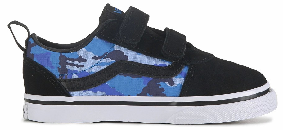 * Vans Kids' Ward 2V Low Top Sneaker Baby/Toddler Blue/Camo Boys