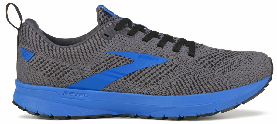 * Men'S Revel 5 Running Shoe Black/Grey/Blue Men