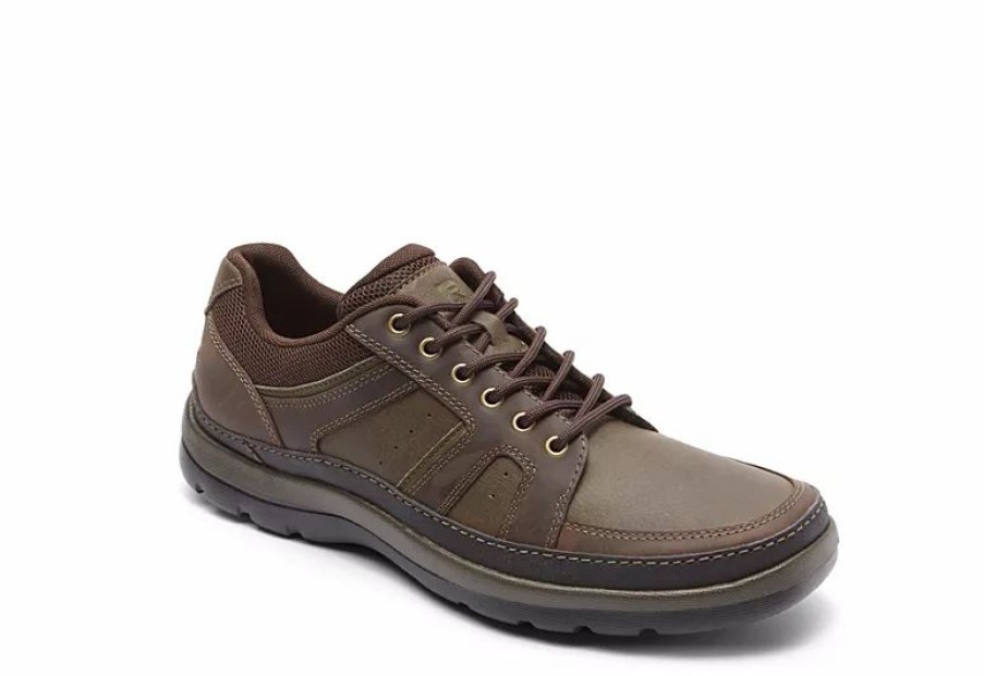 * Rockport Mens Get Your Kicks Mudguard Blucher Sneaker Dark Brown Men