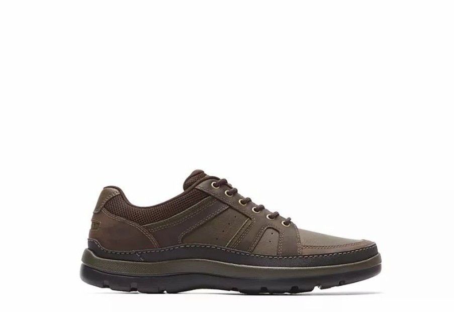 * Rockport Mens Get Your Kicks Mudguard Blucher Sneaker Dark Brown Men