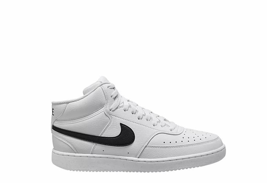 * Nike Mens Court Vision Mid Sneaker White Men