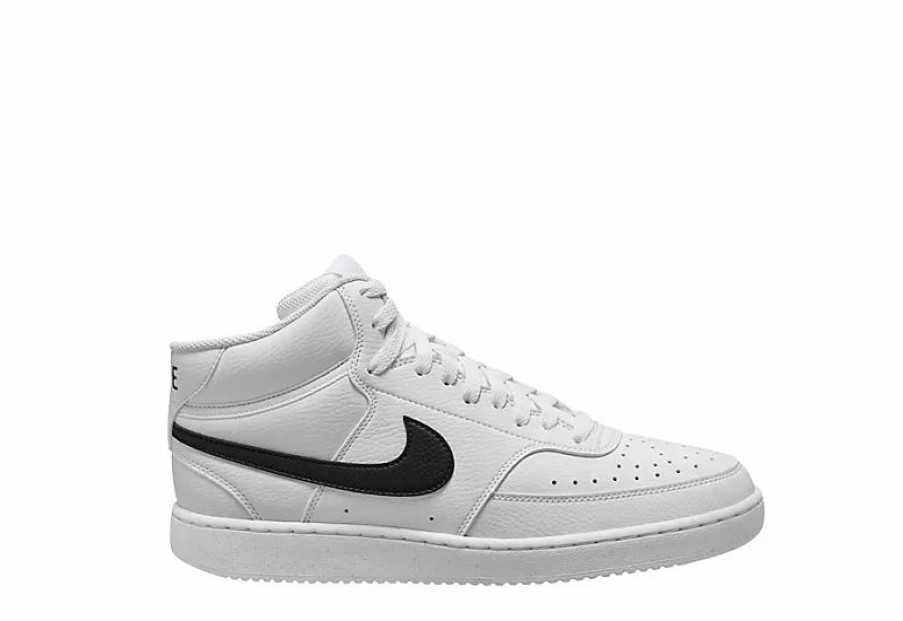 * Nike Mens Court Vision Mid Sneaker White Men