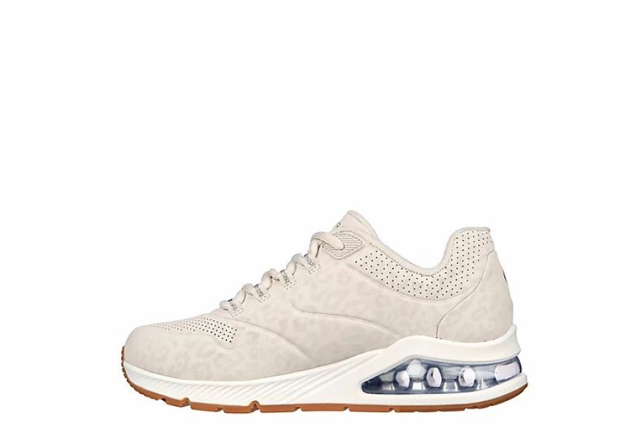 * Skechers Womens Uno 2 Sneaker Off White Women