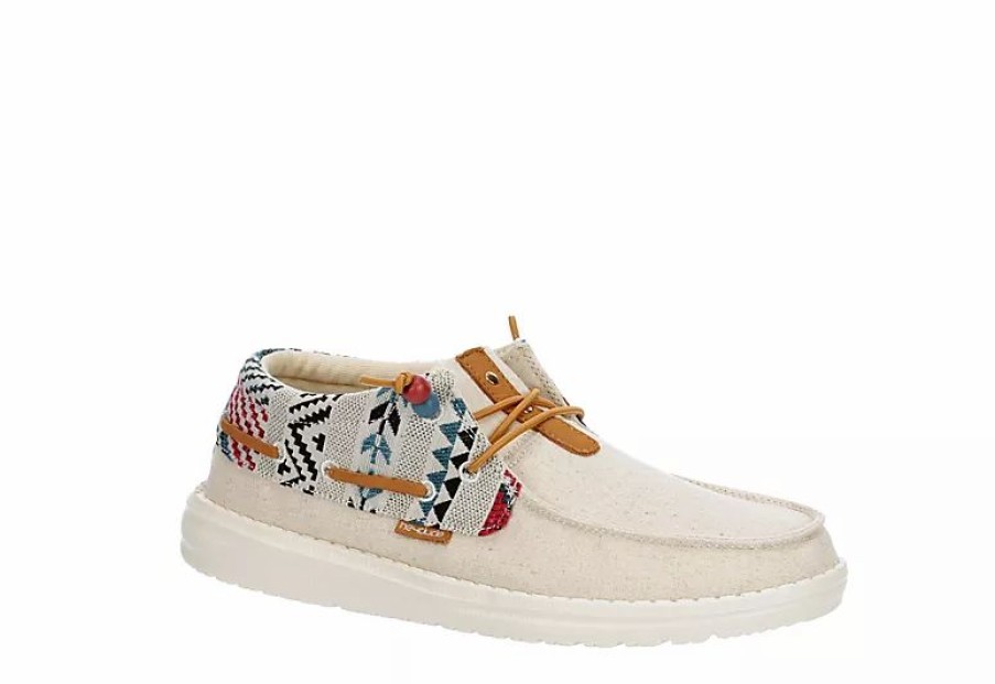 * Heydude Womens Ellie Slip On Sneaker Tan Women