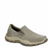 * Skechers Mens Respected Slip On Sneaker Taupe Men