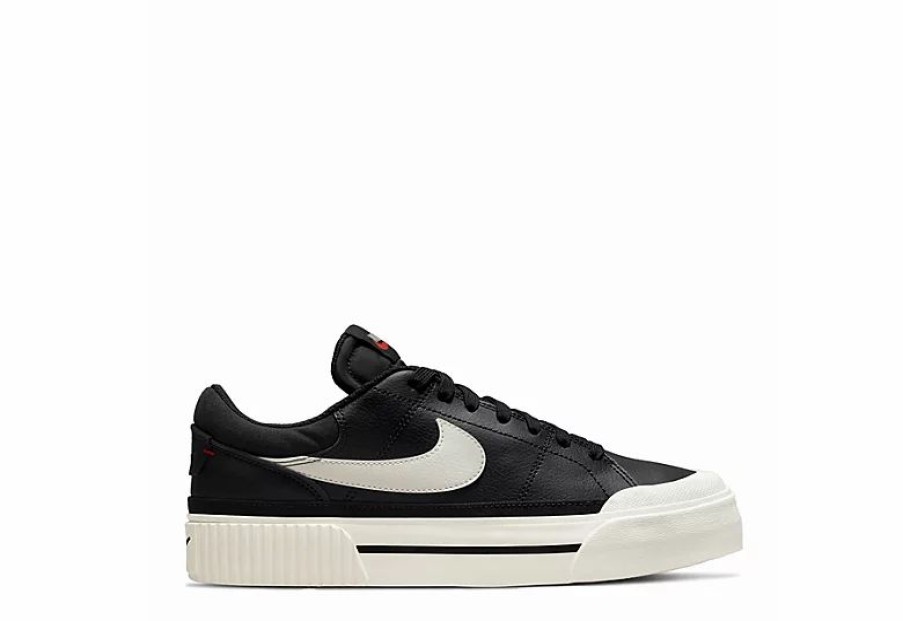 * Nike Womens Court Legacy Lift Sneaker Black Women