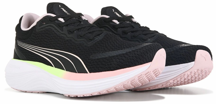 * Puma Women'S Scend Pro Running Shoe Black/Pink/Green/White Women