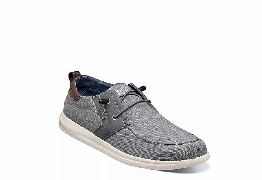 * Nunn Bush Mens Brewski Slip On Sneaker Grey Men