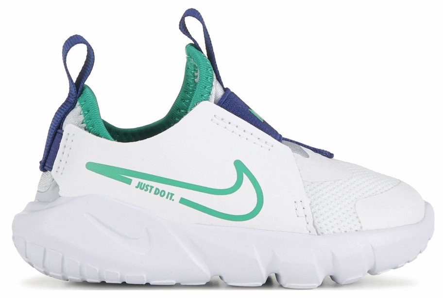 * Nike Kids' Flex Runner 2 Running Shoe Baby/Toddler Summit White/Green/Blue Boy