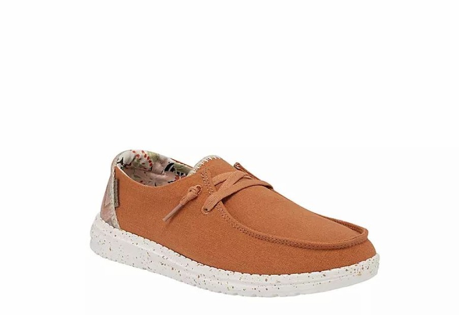 * Heydude Womens Wendy Slip On Sneaker Coral Women