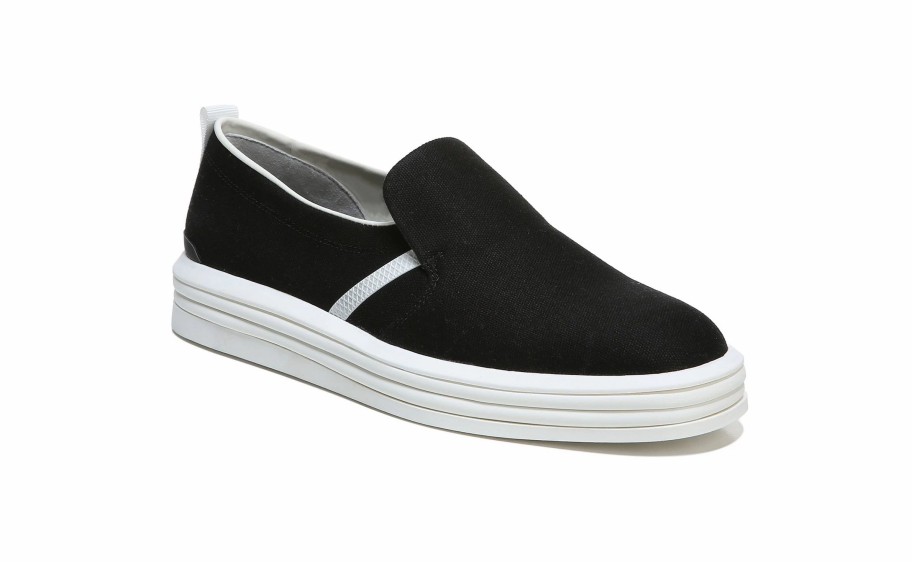 * Women'S Maldives Slip On Sneaker Black Canvas Women