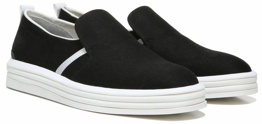 * Women'S Maldives Slip On Sneaker Black Canvas Women