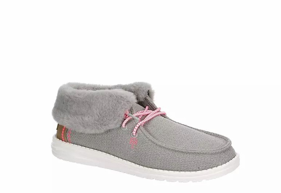 * Heydude Womens Britt Slip On Sneaker Grey Women