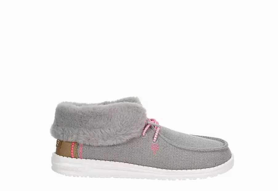 * Heydude Womens Britt Slip On Sneaker Grey Women