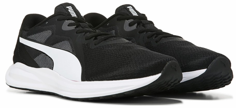 * Puma Men'S Twitch Wide Running Shoe Black/Asphalt Men