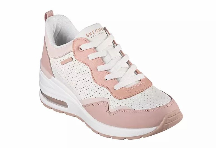 * Skechers Womens Million Air Hotter Air Sneaker Peach Women